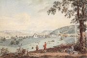 Johann Ludwig Aberli Kehrsatz in Bern view of north oil painting picture wholesale